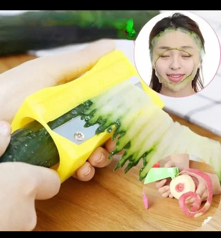 Cucumber Slicer Sharpener, Fruit Curling Peeler, Beauty sharpener Facial Mask Slicer Cucumber Slicer Sharpener, Fruit Curling Peeler, Beauty sharpener Facial Mask Slicer